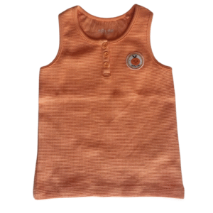 Milla Star Kid's Peach Waffle Knit Tank Top - Size 6 Years