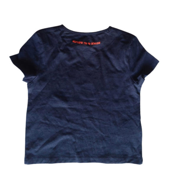 BESTies Girls' Navy Blue Heart Card & Clothespin Print T-Shirt - Size 2 Years