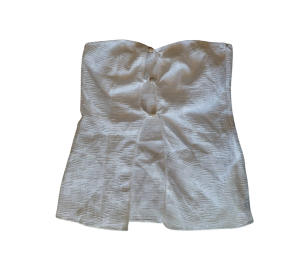 SHEIN Women's XL White Textured Strapless Top