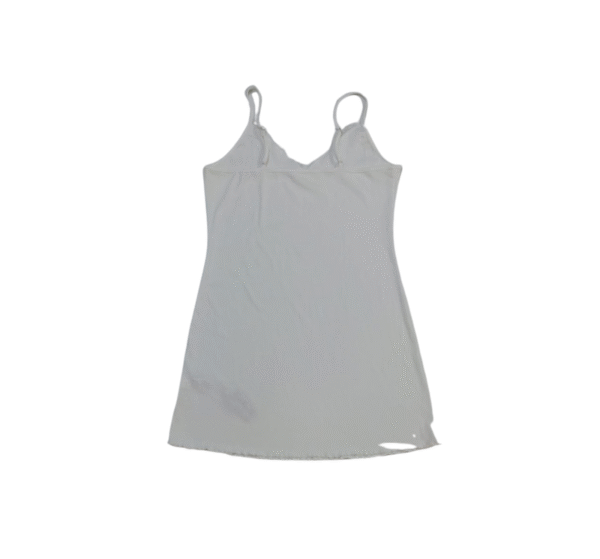 LOGIFIRST Women's White V-Neck Cami Slip Dress - Size L