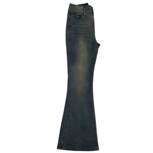 LOGIFIRST Women's Distressed Dark Wash Flare Jeans - Size XS