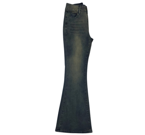 LOGIFIRST Women's Distressed Dark Wash Flare Jeans - Size XS