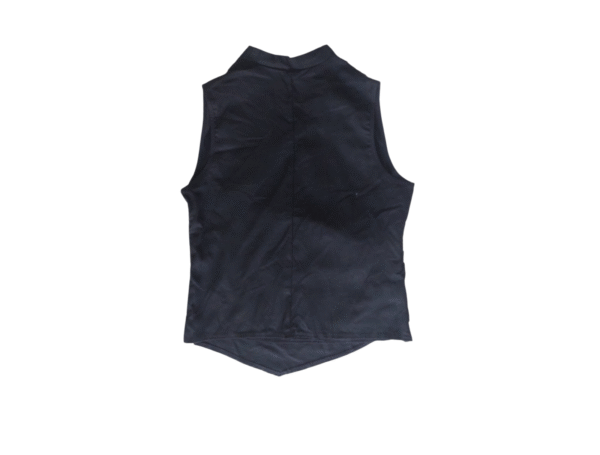 SHEIN Women's Black Ketan Fabric Wrap Vest - Size XL