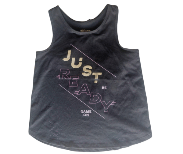 LEFTIES Girl's JUST BE READY GAME ON Sportswear Tank Top - Size 9-10 Years