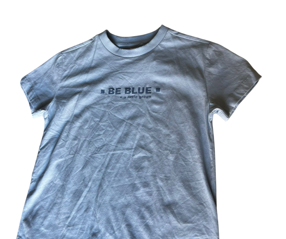 JBC Kids' "BE BLUE + a little green" Light Blue T-Shirt - Size 128