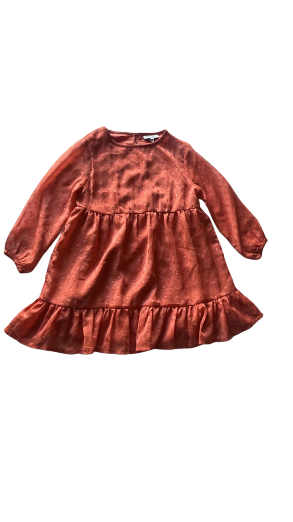 Milla.Star Girls' Long Sleeve Tiered Ruffle Dress - Size 104