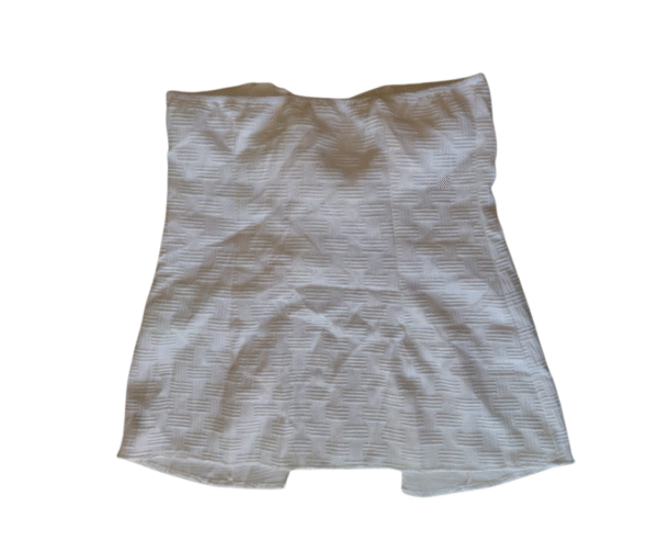 SHEIN Women's XL White Textured Strapless Top