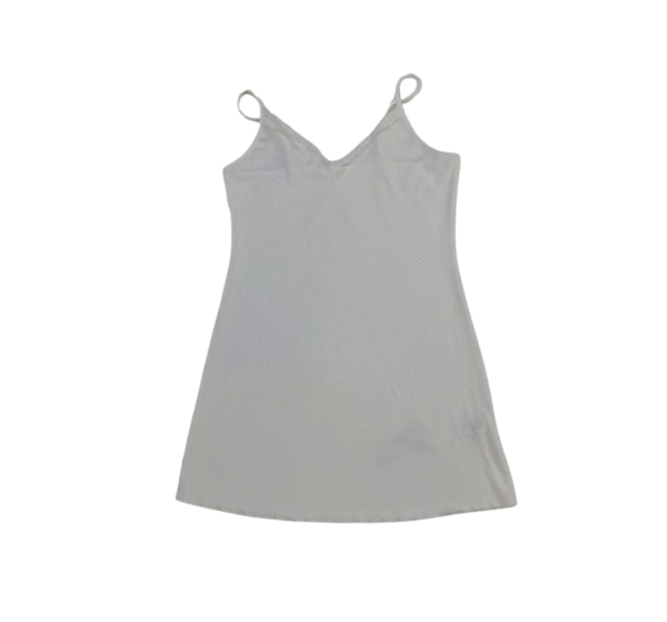 LOGIFIRST Women's White V-Neck Cami Slip Dress - Size L
