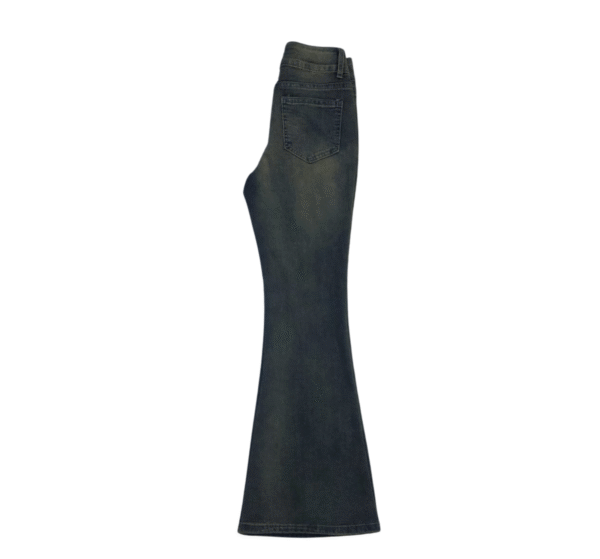 LOGIFIRST Women's Distressed Dark Wash Flare Jeans - Size XS