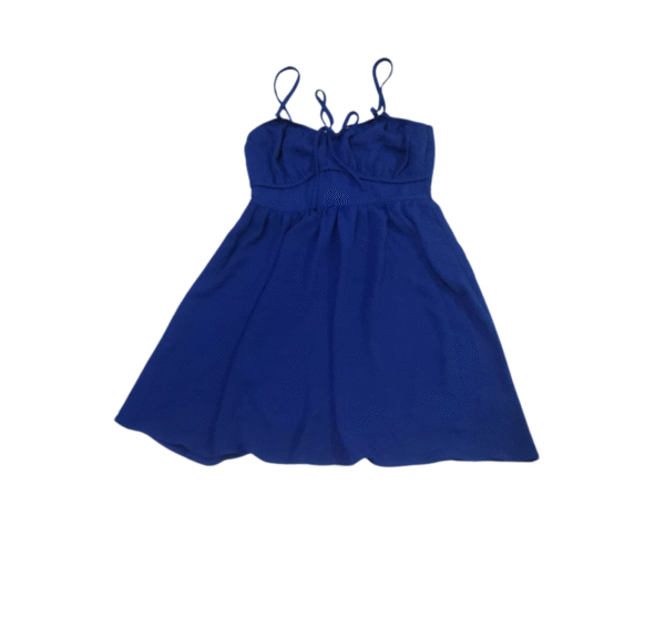 LOGIFIRST Women's Royal Blue Strappy Babydoll Mini Dress - Size M