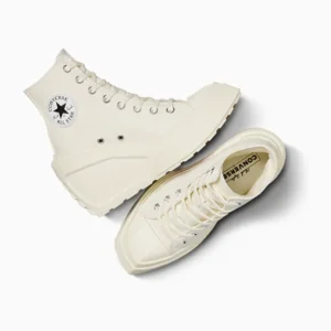 Converse Run Star Motion Wedge Platform High Top Sneakers – Off-White – Size 38