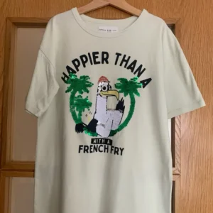 Lefties Kids' Sequin "Happier Than A French Fry" Graphic T-Shirt Size 9-10Y
