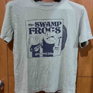 Lefties Kids' "The Swamp Frogs - Greatest Hits" Graphic T-Shirt - Olive Green (5-6 Years)