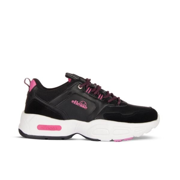 Ellesse Bigonzzi Chunky Sneakers - Black & Pink Women's Trainers, Size 39