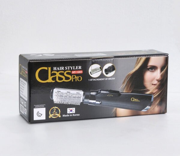 Class Pro HT-1201 Hair Styler with Brush Attachment - Made in Korea