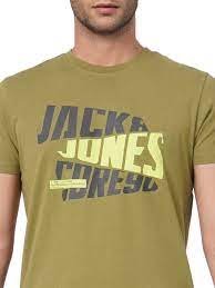 Jack & Jones Men's Dark Navy Blue Crew Neck Logo T-Shirt (Size L)