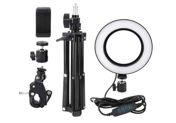LED Ring Light with Phone Holder