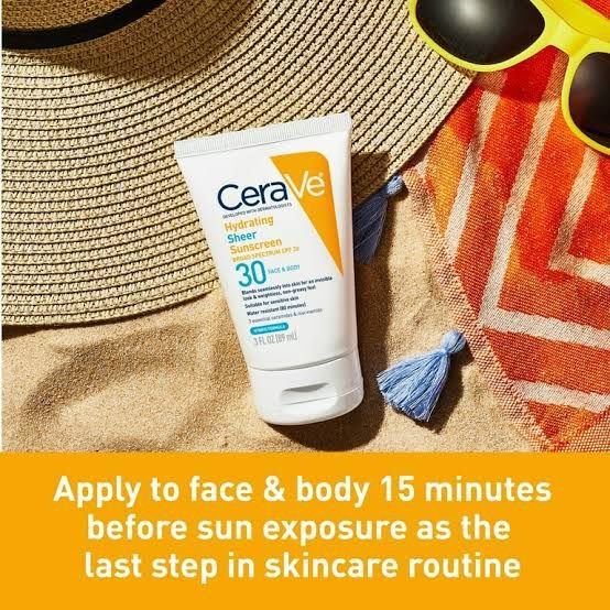 CeraVe Hydrating Mineral Sunscreen SPF 30, Face Sheer Tint