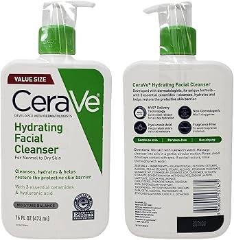 **CeraVe Hydrating Facial Cleanser for Normal to Dry Skin