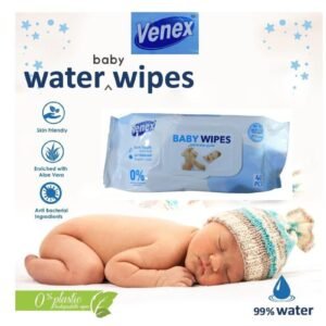 Venex Water Wipes – Natural Baby Wet Wipes for Newborns (15 Wipes)