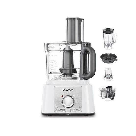 KENWOOD MultiPro Compact Food Processor and Blender with Attachments (White)