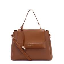 Kenneth Cole New York Structured Tote Bag with Front Flap Pocket | Modern Shoulder Bag for Work & Daily Carry