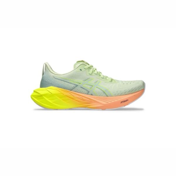 ASICS NOVABLAST Performance Running Shoes - Mint Green and Sunset Orange