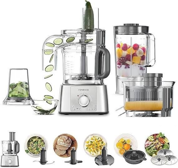 KENWOOD MultiPro Compact Food Processor and Blender with Attachments (White)