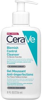 CeraVe Blemish Control Cleanser with 2% Salicylic Acid for Acne-Prone Skin
