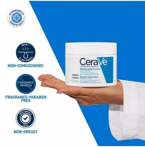 CeraVe Moisturizing Cream for Dry to Very Dry Skin - 24-Hour Hydration with 3 Essential Ceramides & Hyaluronic Acid