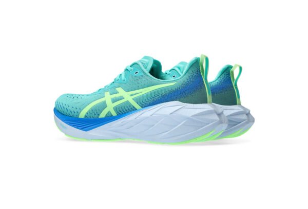ASICS NOVABLAST 3 (or similar) Running Shoes - Teal and Lime Green