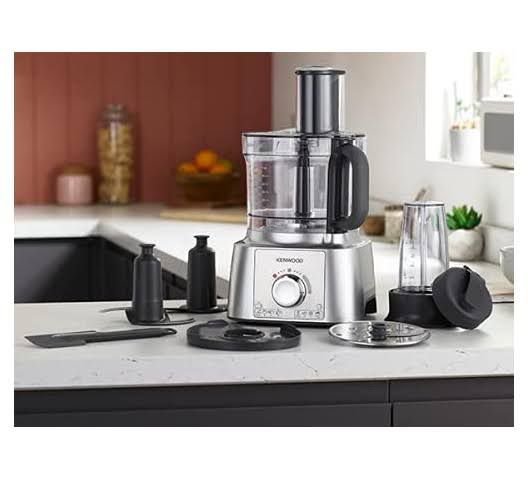 KENWOOD MultiPro Compact Food Processor and Blender with Attachments (White)