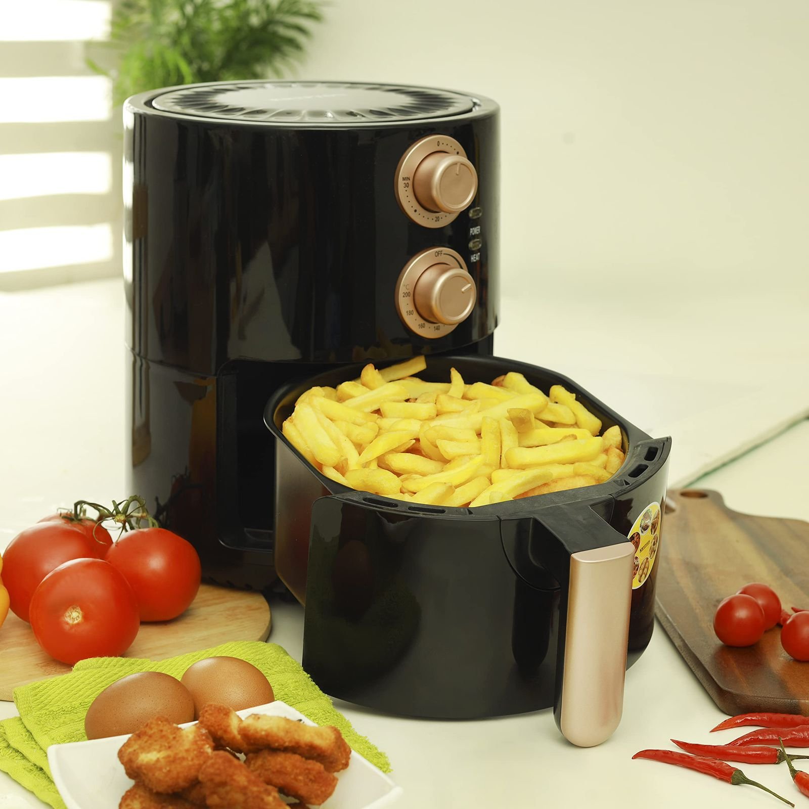 TOSCANA U 5.2 L Large Capacity Digital Air Fryer - 1700W Multi-