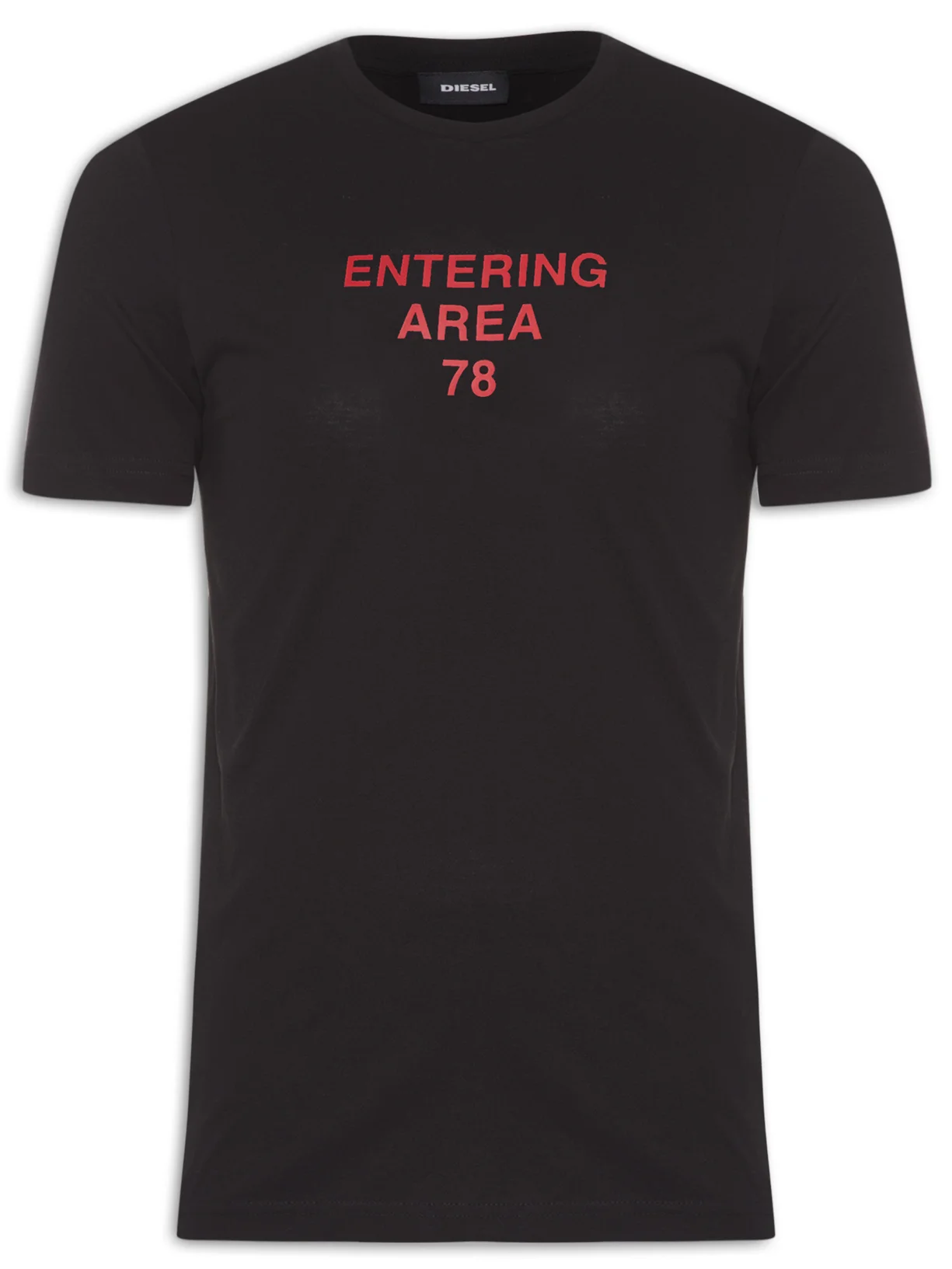 DIESEL Men's 'Entering Area 78' Graphic T-Shirt in Black