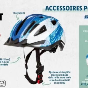 CRIVIT Kids' Extremely Lightweight Bicycle Helmet – Adjustable, Ventilated with Reflective Motifs