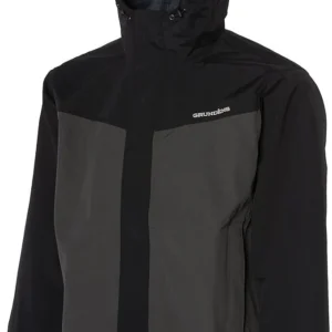 Grundéns Men's Neptune Performance Waterproof Fishing Jacket - Black/Charcoal (XL)