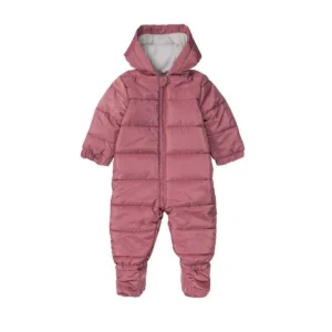 Bellybutton Unisex Baby Padded Snowsuit / Pramsuit (Mauve Pink, Size 74) - Insulated Winter Bunting Suit