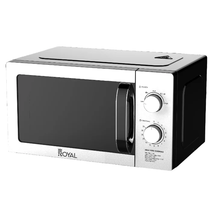ROYAL 20L Compact Manual Microwave Oven - Classic Design, Essential Kitchen Appliance