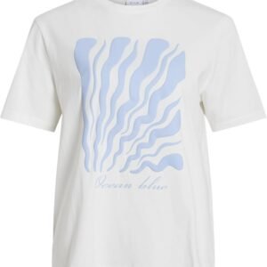 Vila Women’s “Ocean Blue” Graphic T-Shirt – Size S