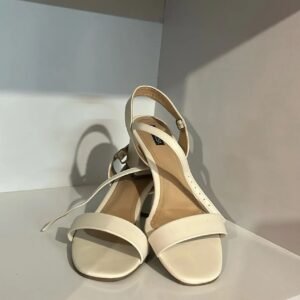 Charles & Keith Red Knotted Strap Pointed-Toe Slingback Heels