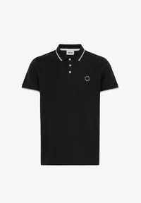 Cerruti 1881 Men's Piqué Cotton Polo Shirt - Black (Size M)