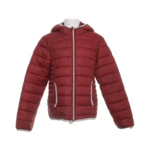 PEPPERTS Kids' Hooded Puffer Jacket - Lightweight Insulated Winter Coat (Maroon/Burgundy, Size 9-10 Years)