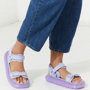 CHARLES & KEITH Chunky Platform Sporty Sandals in Lavender