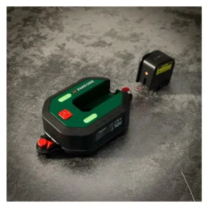 Parkside PLM 10.4 A1 Laser Level with Measuring Tape (2m Range, $\pm 0.3^\circ$ Accuracy)