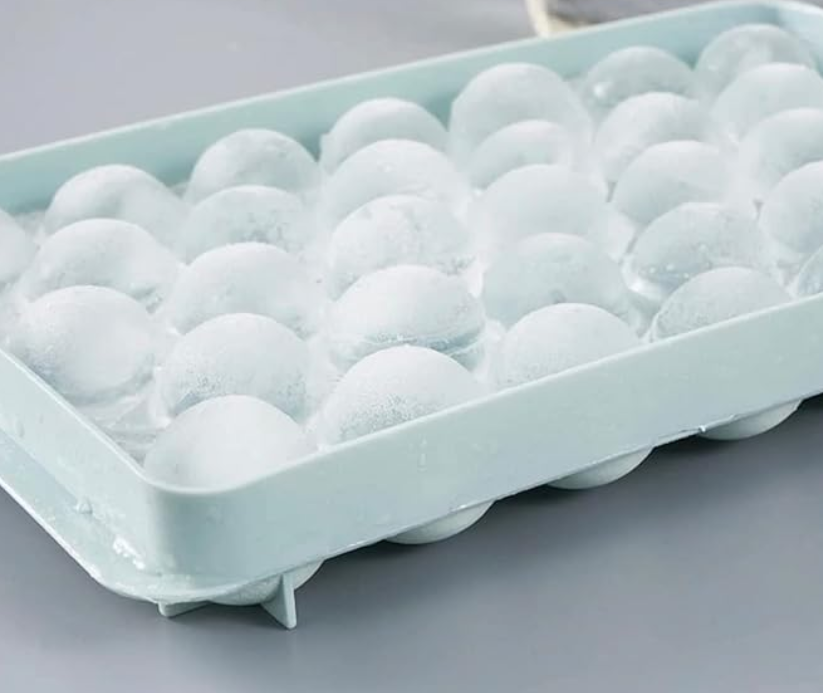 CWC Sphere Ice Cube Tray with Lid - Reusable Ice Ball Maker - Unlimited ...