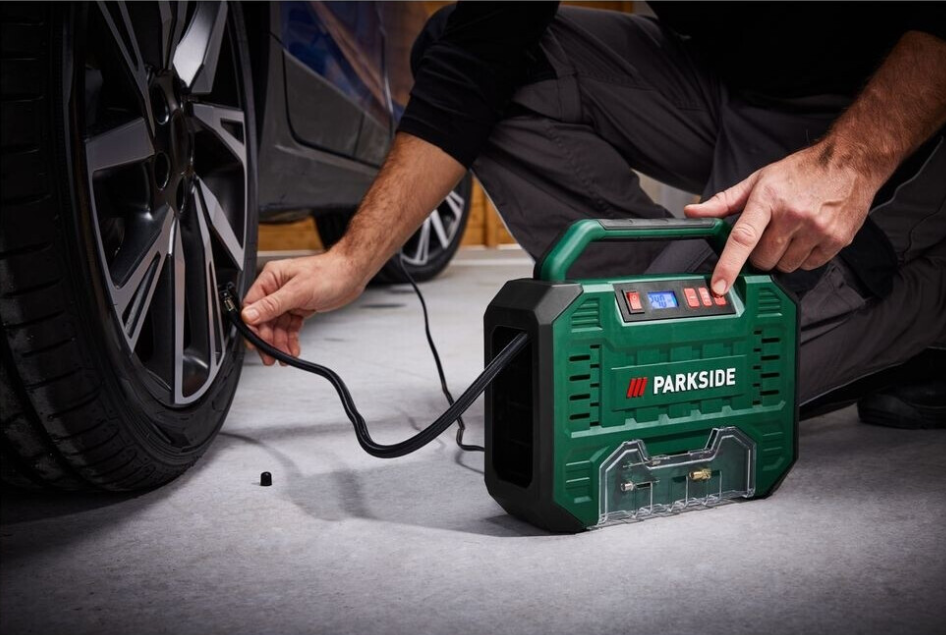 Parkside 2-in-1 Portable Compressor and High-Pressure Pump