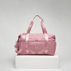 MAX Women’s Lightweight Pink Duffle Bag – Nylon Gym & Travel Bag