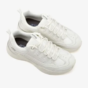 Skechers Women's D'Lites - Fresh Start White/Silver Fashion Sneakers