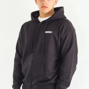Prosto Klasyk Men's Black Full-Zip Hoodie Sweatshirt – Essential Streetwear
