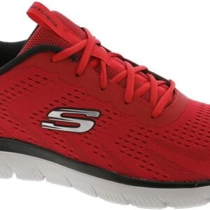 Skechers Men’s Summits - Louvin: Lite-Weight Athletic Training Sneakers (Red/Black)